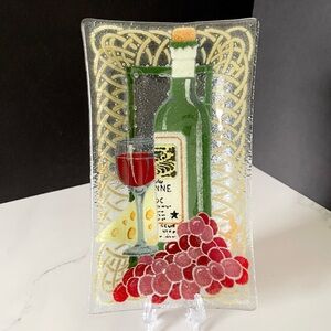 9.5" Wine Plate by Peggy Karr